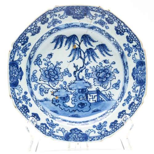 Chinese porcelain plate blue - porcelain,