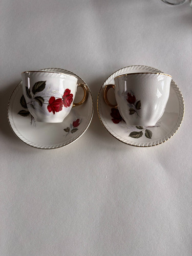 Coronet ware cup - ware, saucer