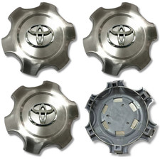 For Toyota Alloy Wheel Centre Cap Hub x4 Land Crusier Prado 03-09 11cm Silver