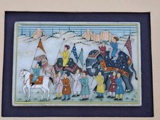 Antique mughal rajah miniature - antique,