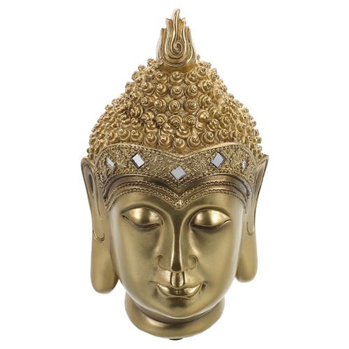 Resin buddha head sculpture - head,