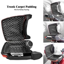 Tour Pack Black Liner Inserts White Stitching For Harley Road Street Glide 14-25