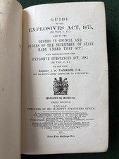 Explosives Act Book, Used By