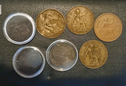 Mixed lot british one penny - lot,