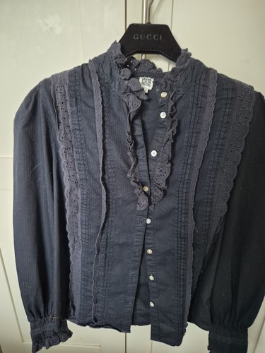 Redoute frill collar - frill, navy