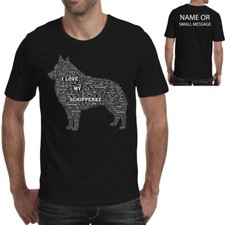 Dogs T-shirt I Love My Schipperke. Funny Gift For Pet Lovers