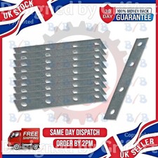 TEN 4" MENDING PLATE BRACKET METAL FLAT STRAIGHT CONNECTOR FIXING REPAIR JOINER
