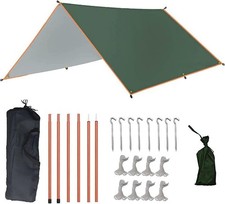 Teenza 3m x 4m Camping Tarp Watrproof Windproof Snowproof Shelter Tent Hiking