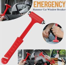 EMERGENCY HAMMER CAR WINDOW BREAKER SEATBELT CUTTER BREAK GLASS ESCAPE SAFETY UK