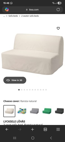 Ikea lycksele seater sofa - 2-seater,