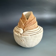 Unusual studio pottery bivalve - pottery,