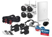 Swann SecureAlert Wi-Fi CCTV Security System 4k Flash Enforcer Cameras SW-NVK800