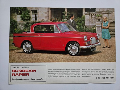 Sunbeam rapier series - sunbeam, sales