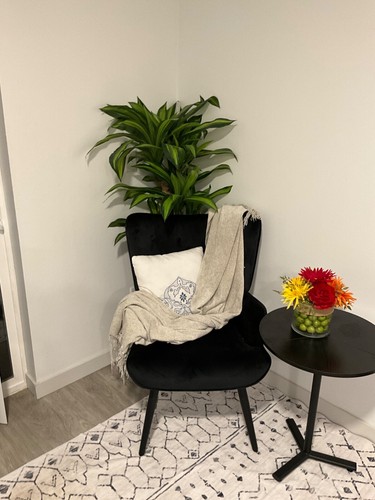 Accent chair black brushed - black,,