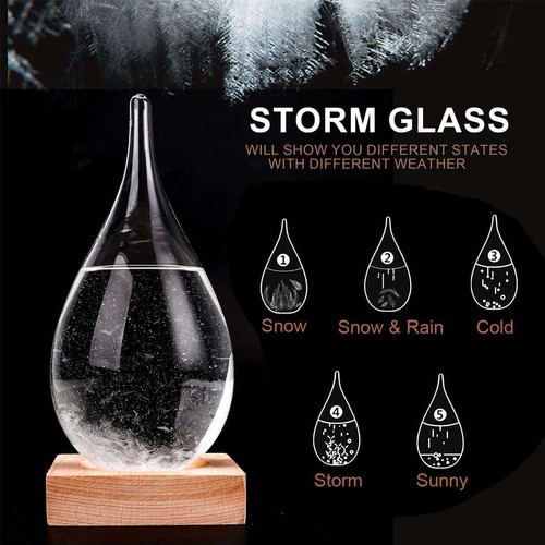 Storm glass weather station - glass,