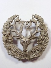 Canada:72nd (Vancouver) Infantry Battallion CEF orig. Cap Badge (Hemsleys Tab) .