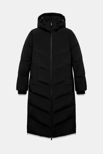 Zara long quilted anorak - quilted, 60%