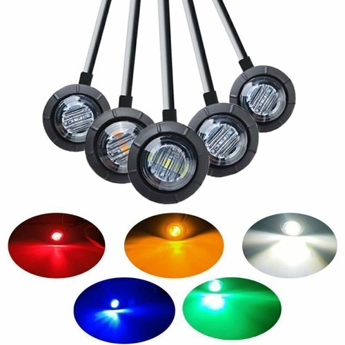 Round 12v 3led trailer - 3/4",