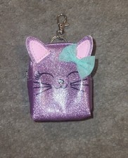 Smiggle Purple Cat Mini Backpack Keyring