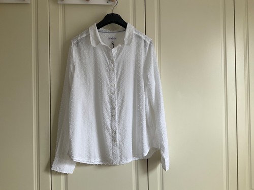 White brora blouse - brora,