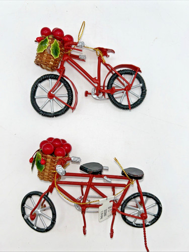 Vintage wire tandem bicycle - tandem,