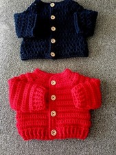 New Crochet Newborn Baby Boy Cardigans