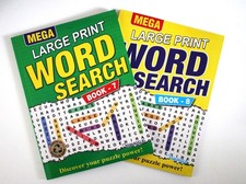 2 x A4 Mega Large Print Word