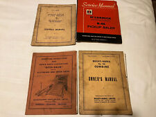 Vintage Agricultural Machinery Guides. Baler, Combine Harvester, Tractor.