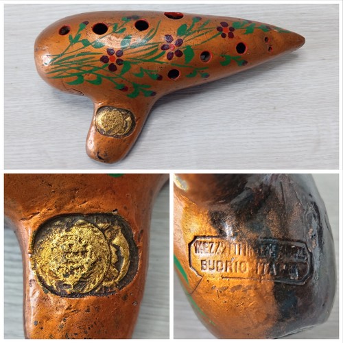 Vintage ocarina stamped - vintage,