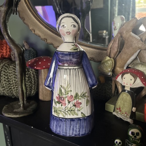 Vintage hand painted - painted, folk