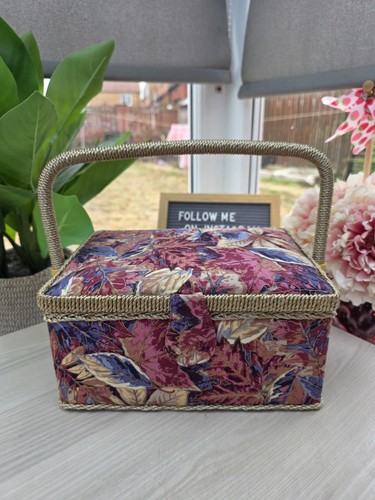Vintage floral sewing - vintage, box