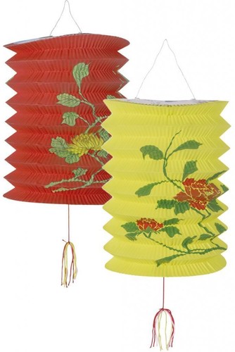 Chinese decorated lanterns 2pk - lanterns,
