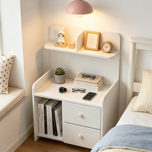 Bedside table drawers cabinet - bedside,