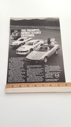 Triumph tr8 original ad - ,