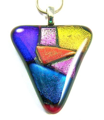 Dichroic glass triangle - glass,