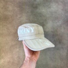 German Army Cap Mens Deutschland Military Vintage Hat StrapBack Beige