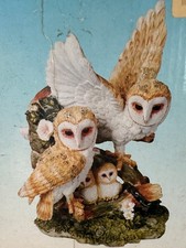 barn owl family ornament (with packing boxes)