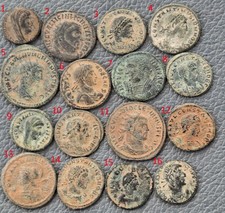 Ancient Roman Coins - 16 Roman