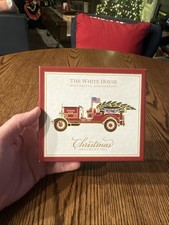 White House Historical Association 2016 Christmas Ornament Fire Truck Hoover New