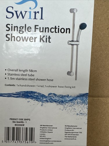Swirl single function shower - function,