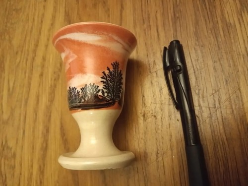 Mocha ware small pottery - mocha,