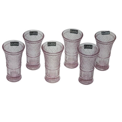 Godinger set clear pink - godinger,