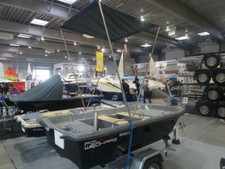 Rowing boat fishing boat