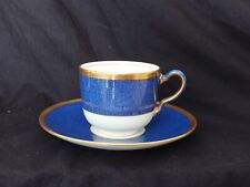Antique Wedgwood X 8996 Powder Blue And Gold Tea Cup & Saucer 