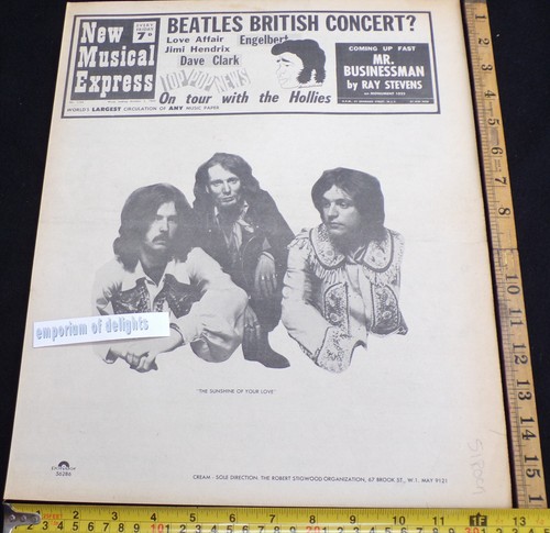 Cream eric clapton 1968 nme - 1968,
