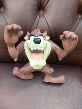 Vintage Rubber Looney Tunes 1999 Toy Taz Tanzanian Devil Bendable Bendy