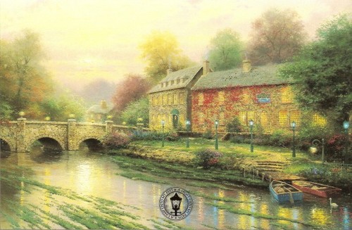 Thomas kinkade lamplight inn - kinkade,
