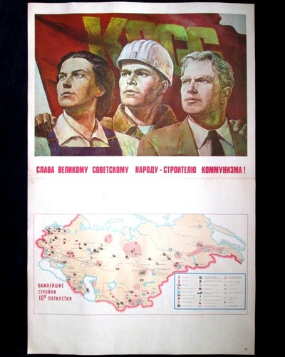 Poster big original soviet - poster,