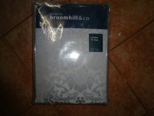 BROOMHILL  "ALEXA " LINED CURTAINS 66 X 72" -SILVER BNIP