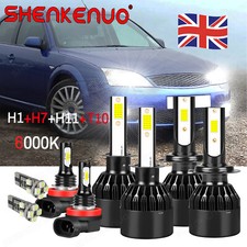 For Ford Mondeo MK3 Headlight Xenon White 120w Led Fog Side Light Bulbs 2000-07